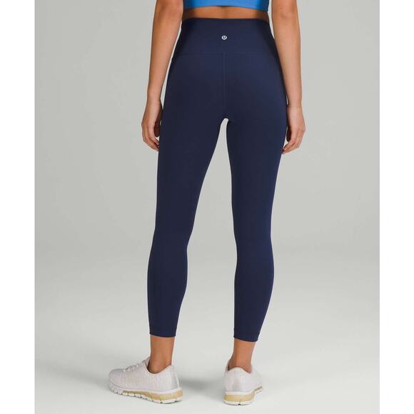Lululemon Wunder Train High‑Rise Tight 25” Everlux Size 0 Night Sea - Picture 3 of 8